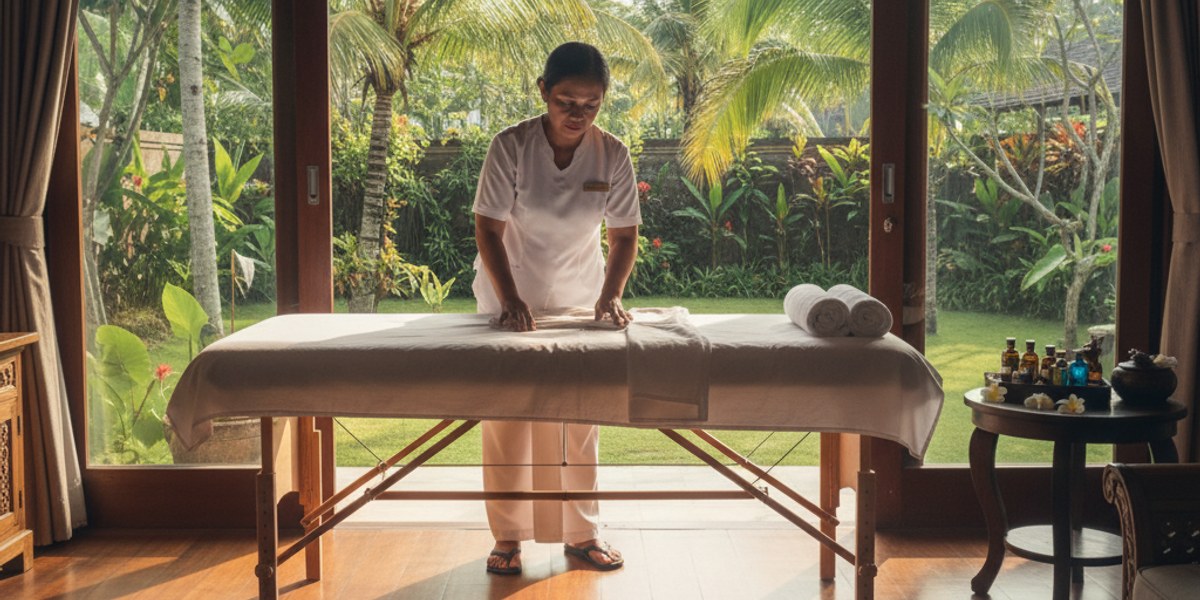 Professional massage service at your villa in Canggu, Bali