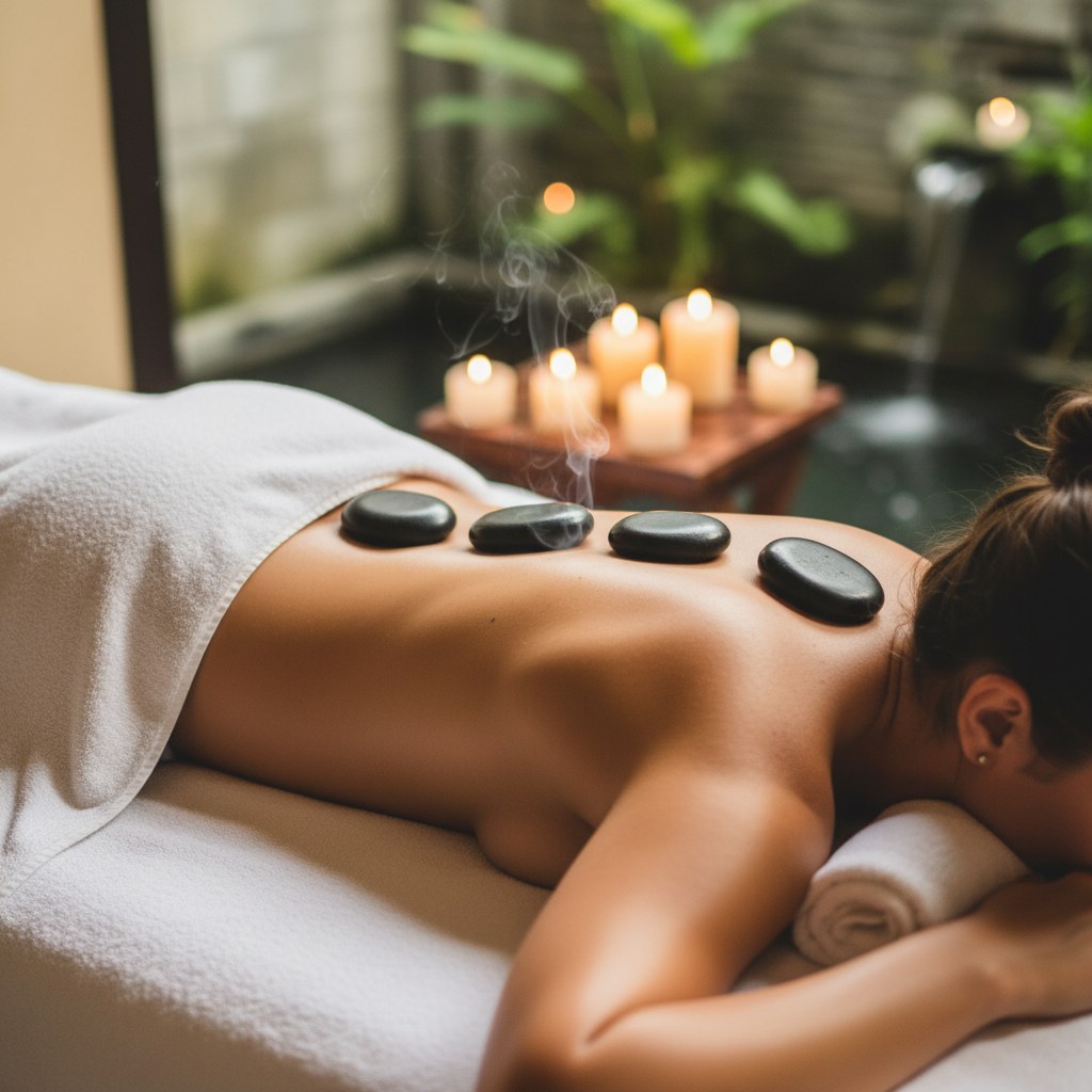Hot Stone Massage - 60 min - Rp 350.000