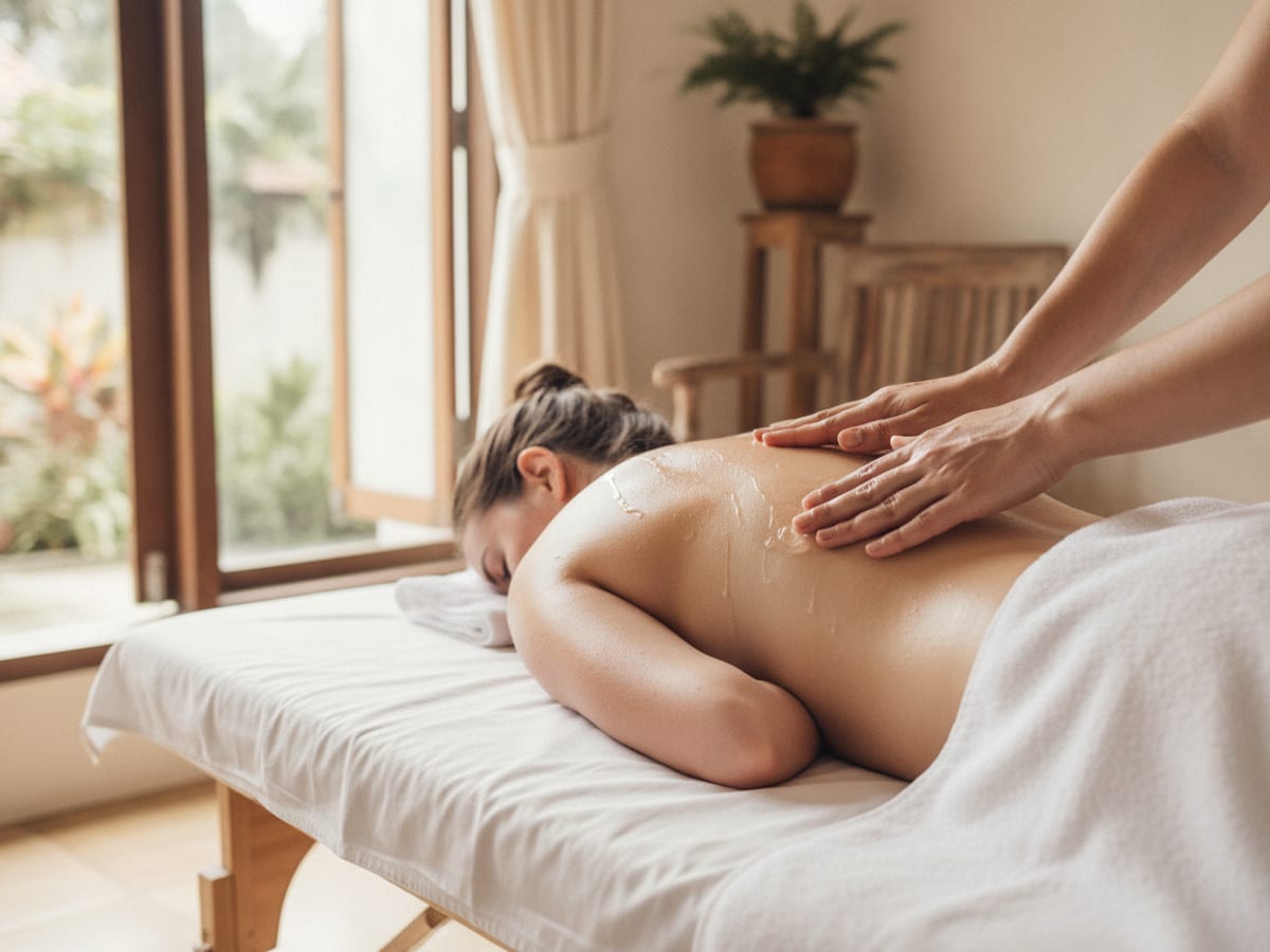 Sunburn Massage home service in Canggu, Bali